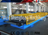 PLC Control Sheet Roll Forming Machine , Wall Panels Roll Forming Line