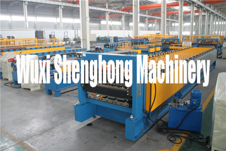 50HZ 3 Phase Roofing Sheet Roll Forming Machine / Metal Forming Machinery