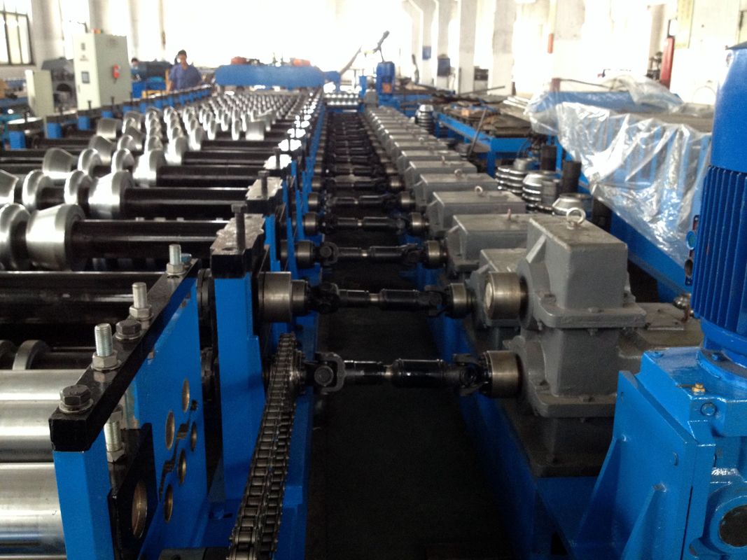 114mm Depth Groove Span Cold Roll Forming Equipment Colored Steel