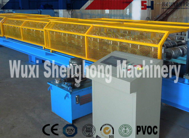 PLC Control Sheet Roll Forming Machine , Wall Panels Roll Forming Line