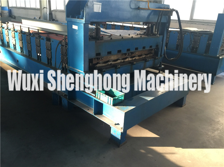 Developed Hydraulic Cutting Tile Roll Forming Machine Anti Rust Roller