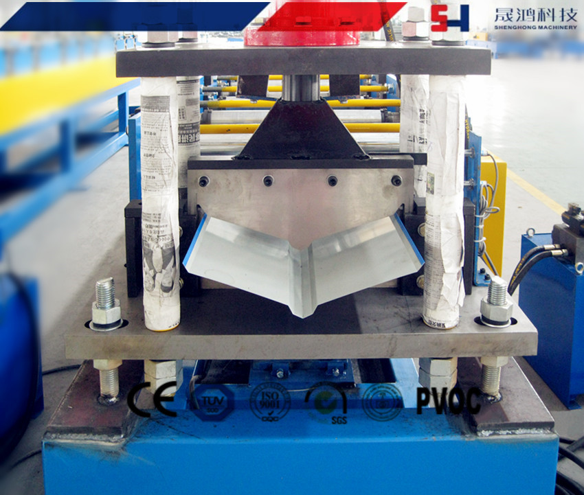 Roof Valley Flashing Roll Forming Machine , Roof Ridge Cap Roll Forming Line