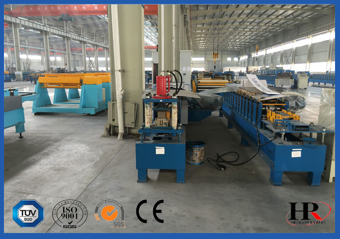 Steel / Aluminum Roll Forming Equipment With PLC Control System