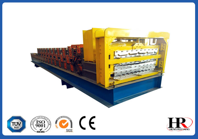 three layer corrugated and ibr metal roof sheet cold roll forming machine