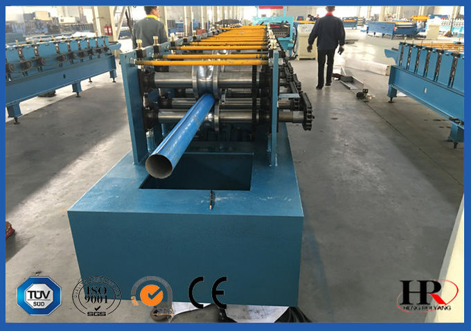 4kw Rain Gutter Roll Forming Machine For K Style Gutter / Half Round Gutter