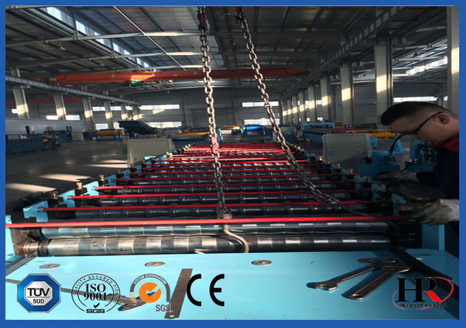 Metal Sheet Wall Panel Roll Forming Machine , Corrugated Sheet Forming Machine