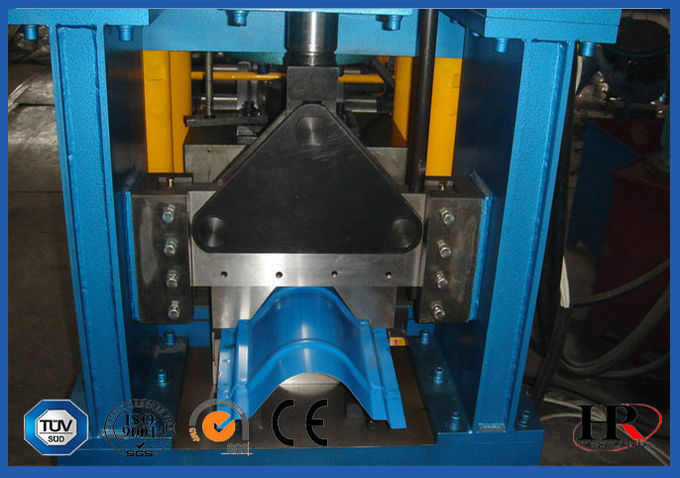 Galvanized Sheet Gutter Roll Forming Machine For Roof Cap , Metal Ridge