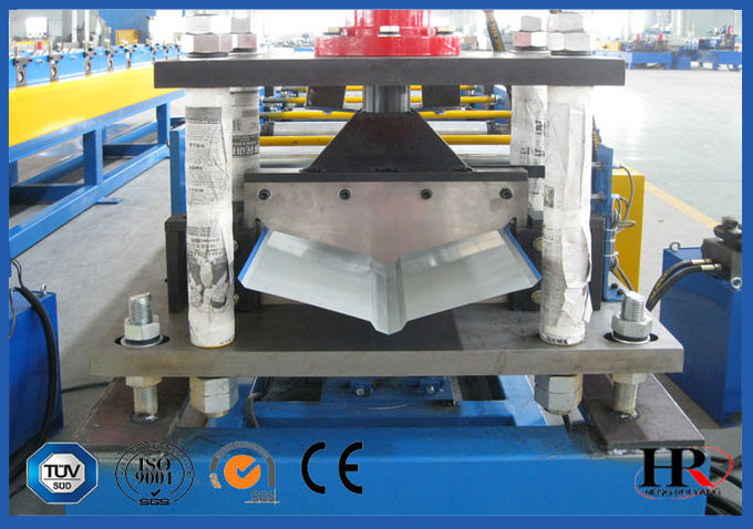 Galvanized Sheet Gutter Roll Forming Machine For Roof Cap , Metal Ridge