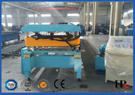 Coated Sheet Steel Cold Roll Forming Machine With Touch Screen PLC Frequency Control