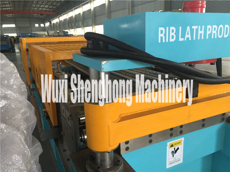 Rib Lath Sheet Metal Roll Forming Machines / Hydraulic Shearing Roll Forming Machines