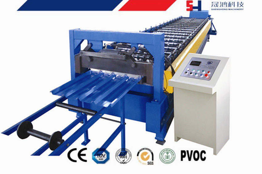 Manual Decoiler Cold Roll Forming Machine , Corrugated Sheet Roll Forming Machine