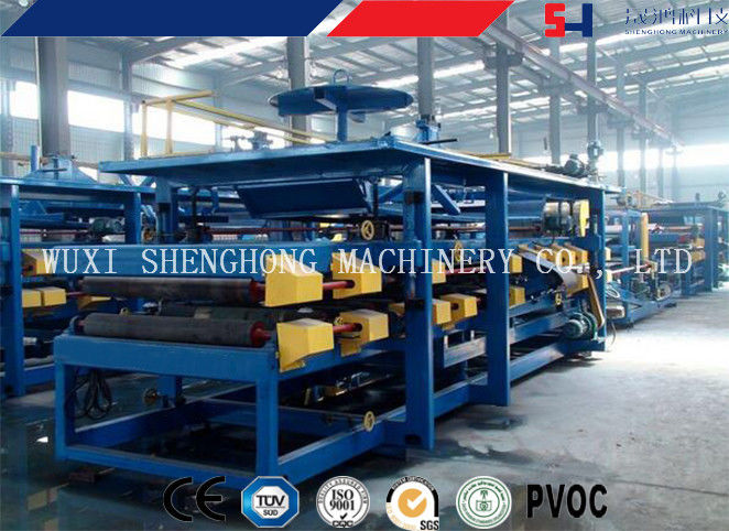 EPS / ROCKWOOL Sandwich Panel Making Machine Continuous Cold Roll Forming 50HZ