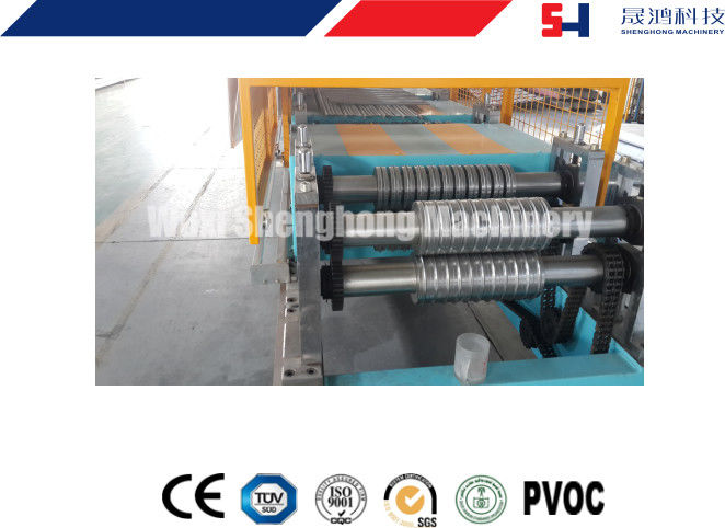 Fast Speed Metal Deck Roll Forming Machine , Punching Metal Mesh Production Line