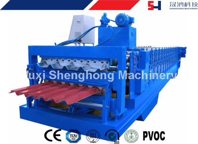 Color Coated Steel Roof Panel Forming Machine Large Span For Roof Sheet Making