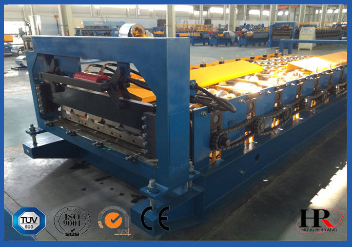 13m Length Color Sheet Roll Forming Line With Digital Controlled Procession