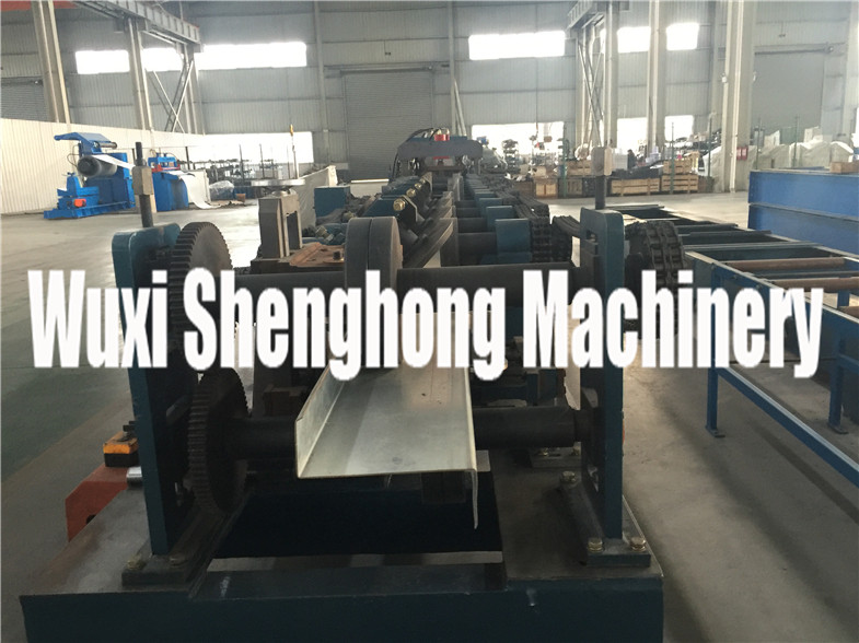 Z Shape Steel Purplin Cold Roll Forming Machine , Rollforming Machinery