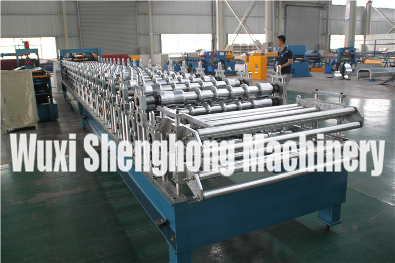 Structural Metal Deck Roll Forming Machine / Roof Sheet Making Machine