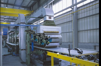 40mm Thickness Corrugated Sandwich Panel  Production Line  With 3m Mini Cutting Length