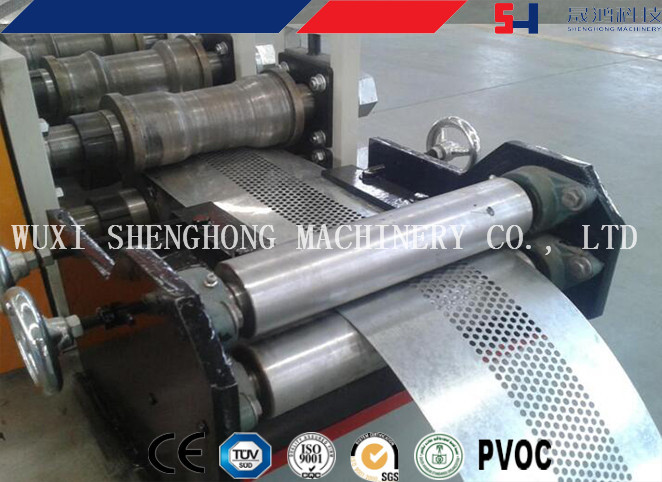 Hydraulic Punching Rolling Shutter Door Cold Roll Forming Machinery PLC Control