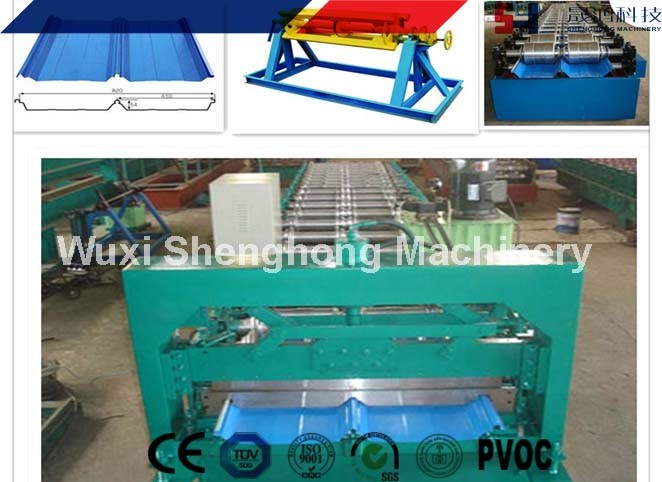 Sturdy Construction Roof Roll Forming Machinery Automatically 12KW 10.5T