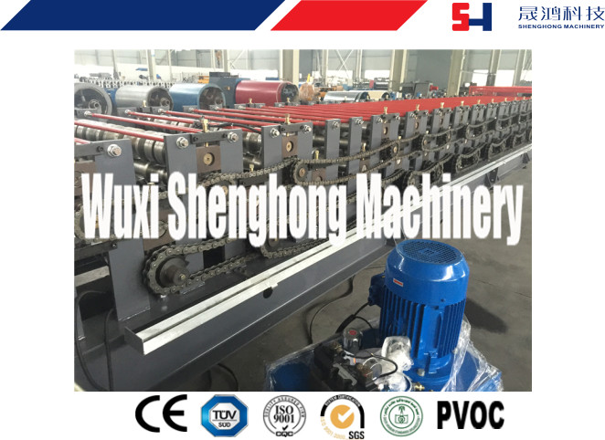 Double Press Cold Roll Forming Machine Easy Operation With Transmission Chain