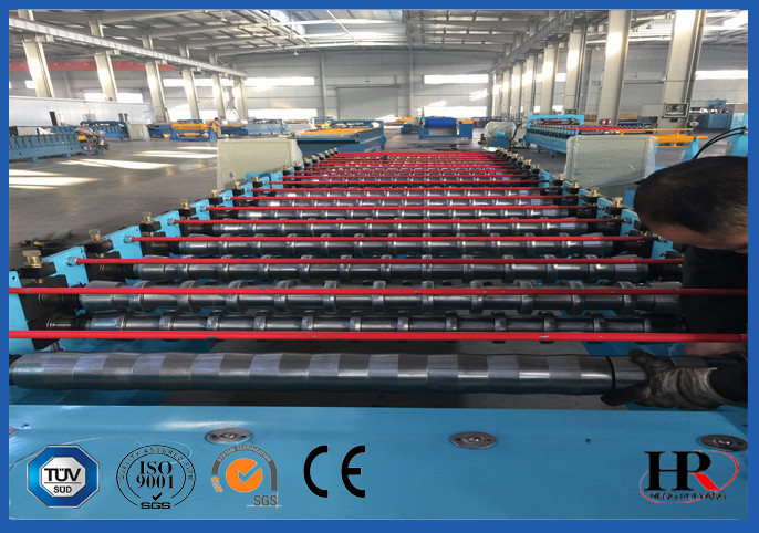 Steel Sheet Roll Forming Machine For Corrugated  Roof / Wall Panel Producing