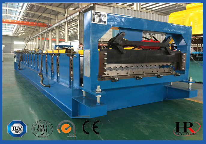 Durable Roof Roll Forming Machine , Steel Colored Glazed Tile Making Machine