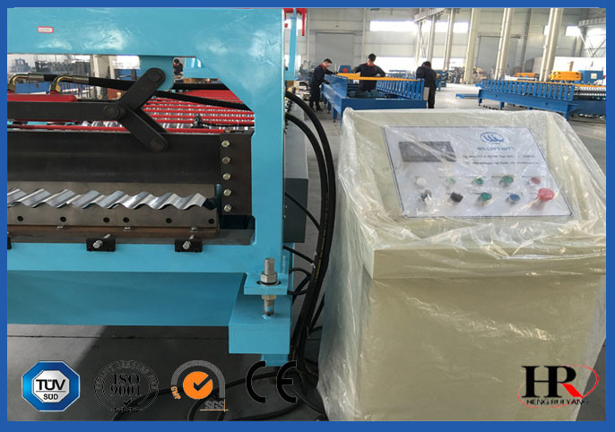 Developed Hydraulic Cutting Tile Roll Forming Machine Anti Rust Roller