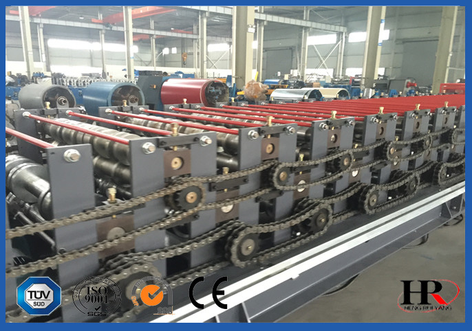 H Type Steel Body Frame Glazed Tile Roll Forming Machine For Making Re-Cycle