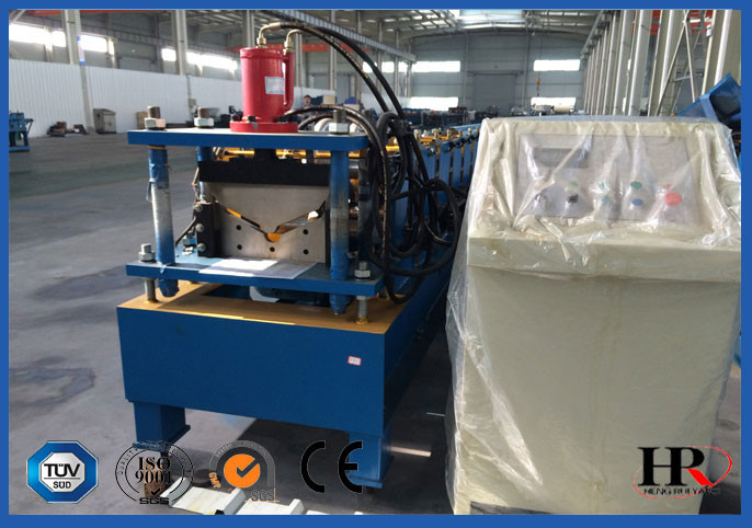 PLC Control Gutter Roll Forming Machine For Steel Roof Ridge Tile Cap