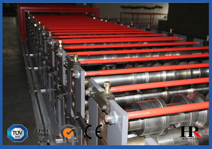 High Precision Metal Forming Machinery / Decking Floor Sheet Roll Forming Line