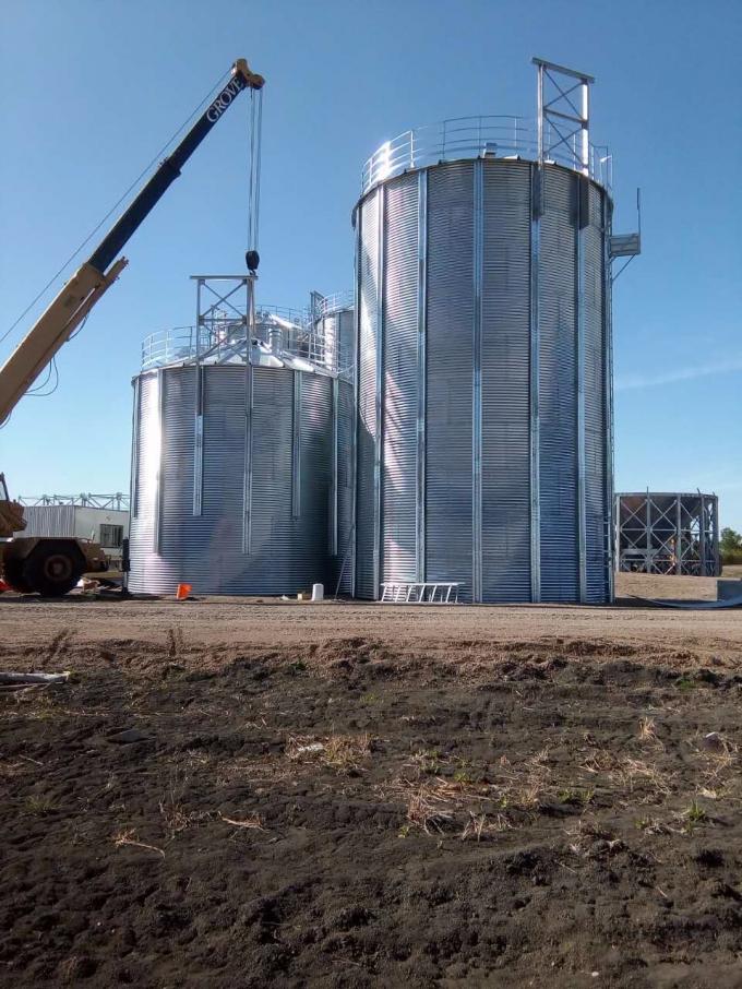 Galvanized Corrugated Bolted Assembly Silo Equipment Grain Storage Silo Bin