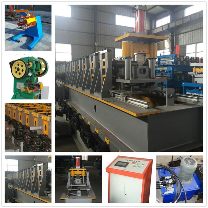 Metal Steel Frame Making Machine , Solar Strut Channel Roll Forming Machine